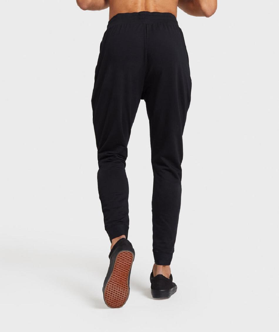 Gymshark Critical Zip Muške Jogger Hlače Crne | HR 2231EBC